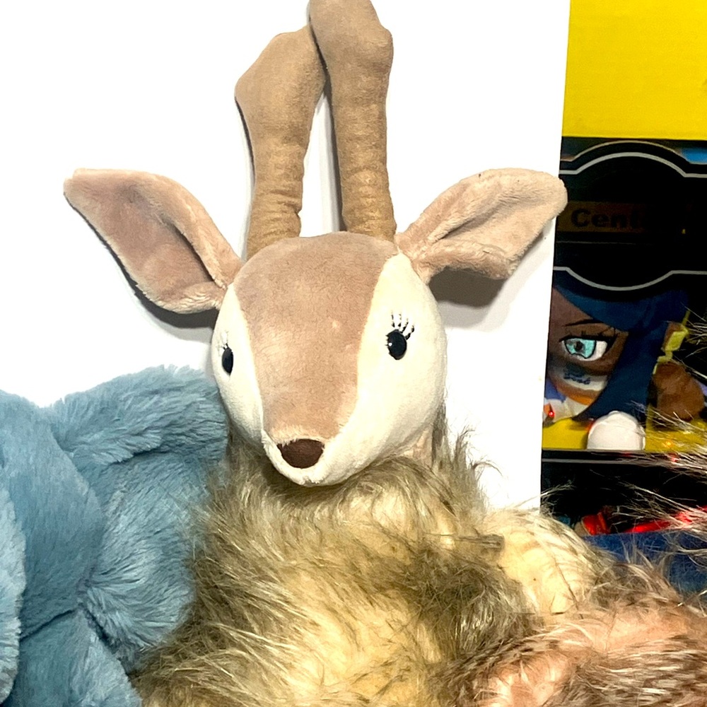 Jellycat plush Reindeer hairy Tush tag only